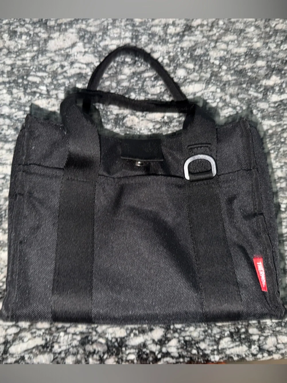 Thermos Black Men's Messenger Bag with D-Ring Accent